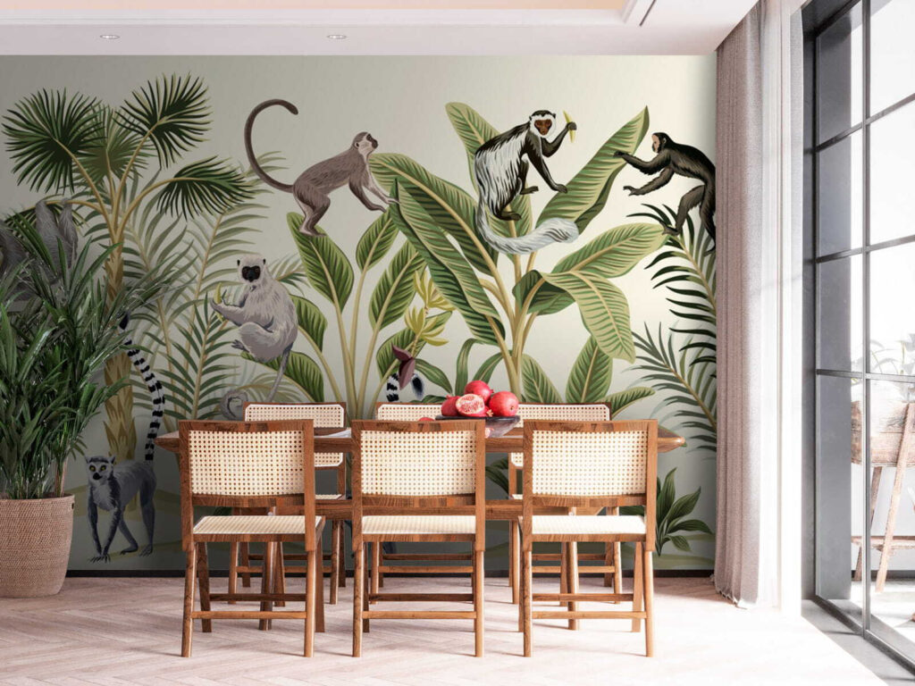 Scimmie tra le palme — ambiente 3