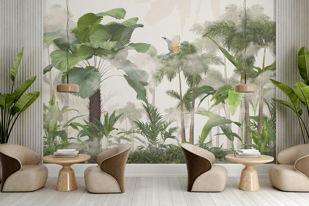 Palme verdi nel paesaggio — ambiente 5