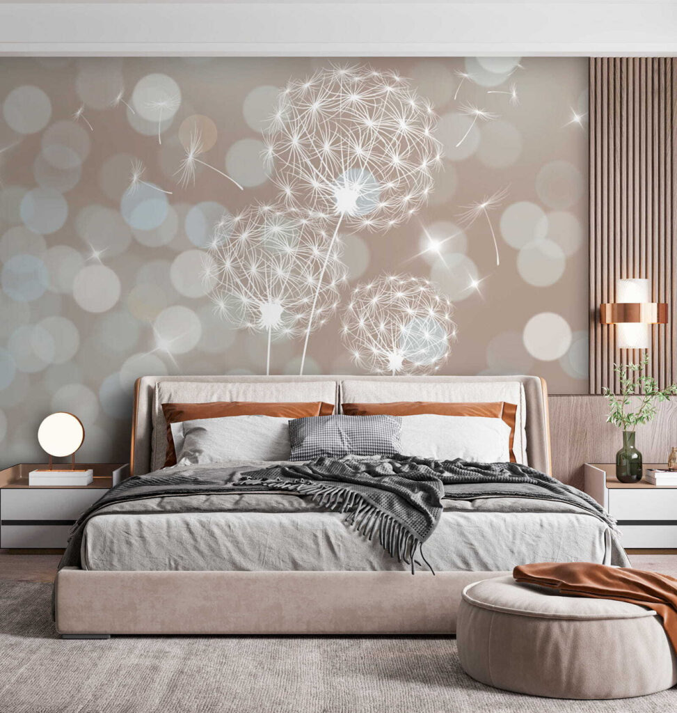 Soffioni tra cerchi luminosi — ambiente 4