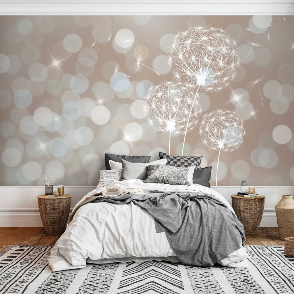Soffioni tra cerchi luminosi — ambiente 5