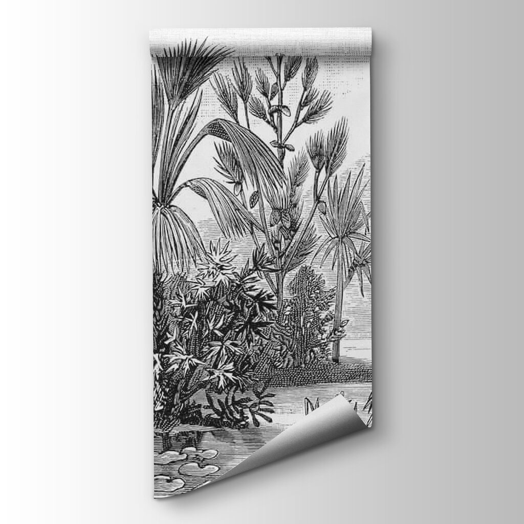 Giardino tropicale in grigio — vista del prodotto