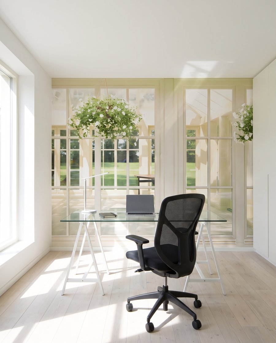 Porte bianche sul sole — ambiente 5
