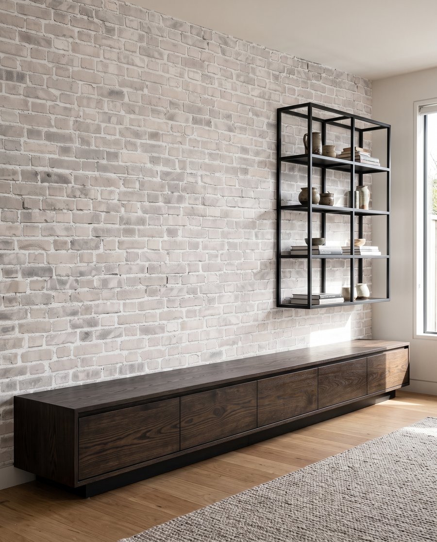 Mattoni grigi con patina — ambiente 3