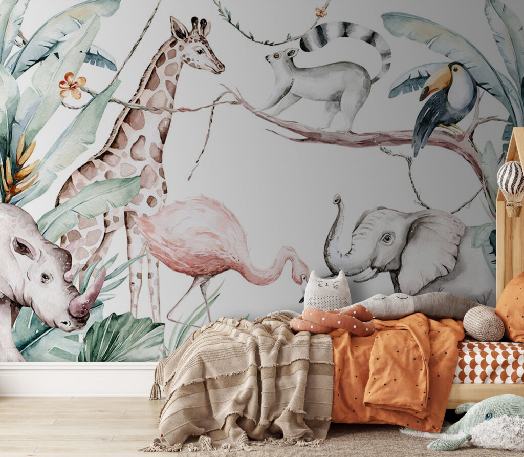 Elefante tra foglie verdi — ambiente 1