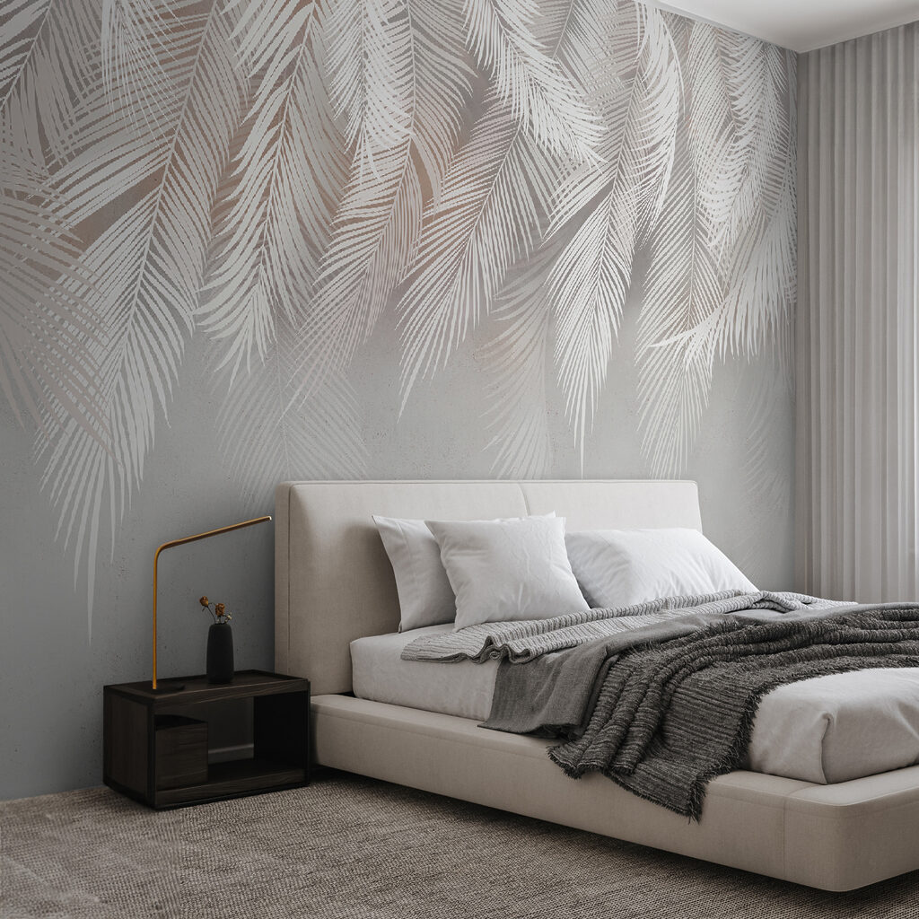 Piume bianche pendenti — ambiente 3