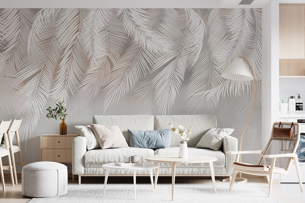 Piume bianche pendenti — ambiente 2