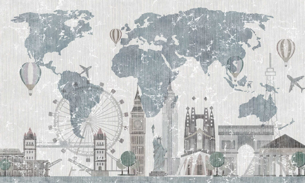 Mappa e luoghi disegnati — design completo