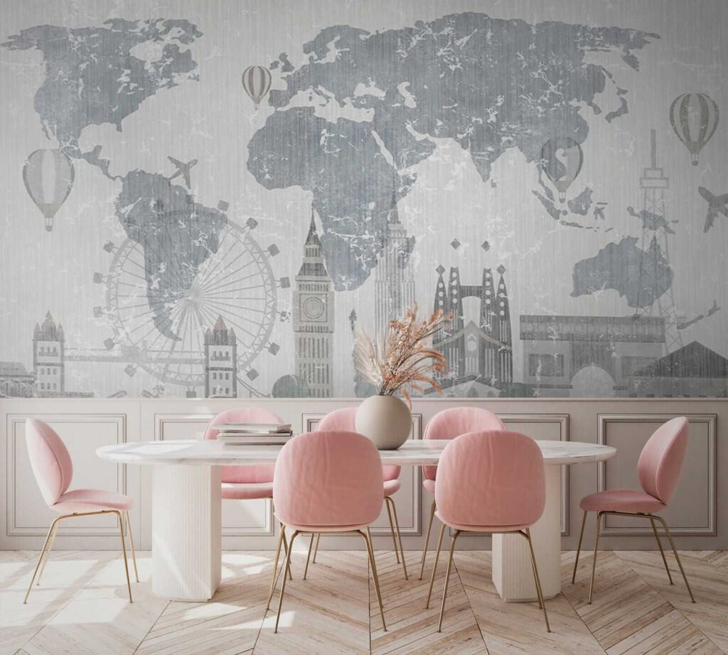 Mappa e luoghi disegnati — ambiente 6