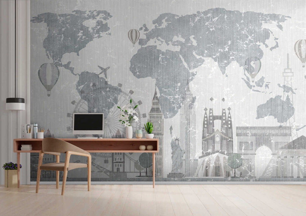Mappa e luoghi disegnati — ambiente 8