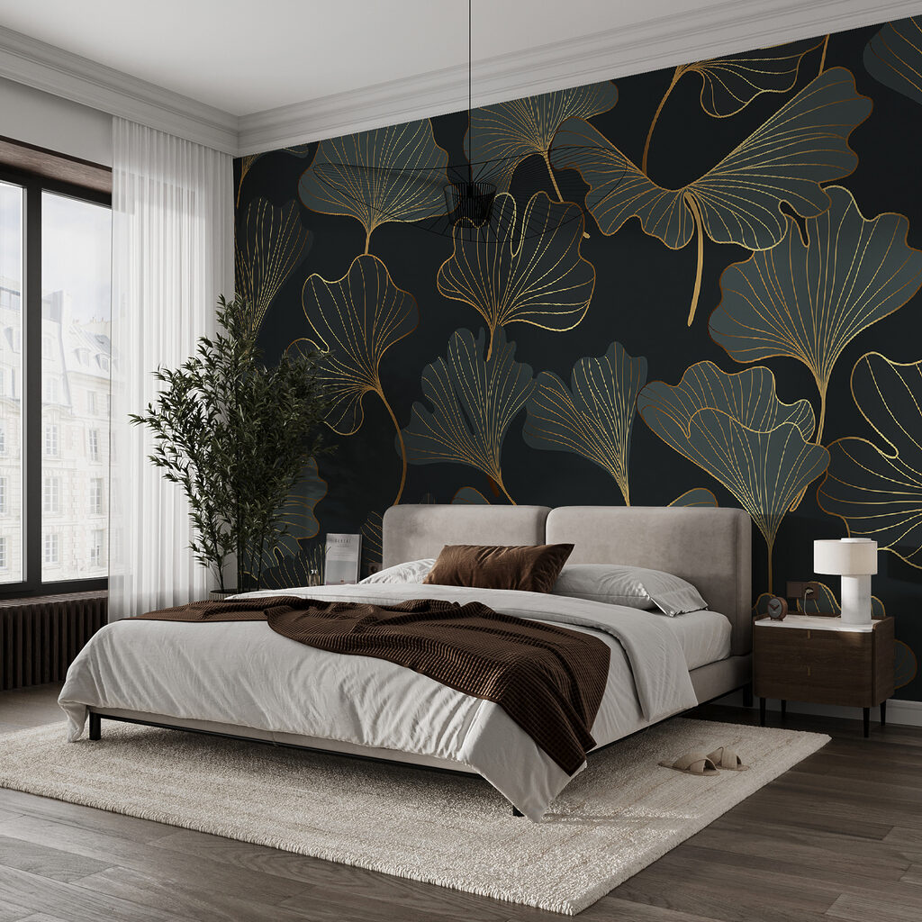 Foglie di ginkgo dorate — ambiente 3