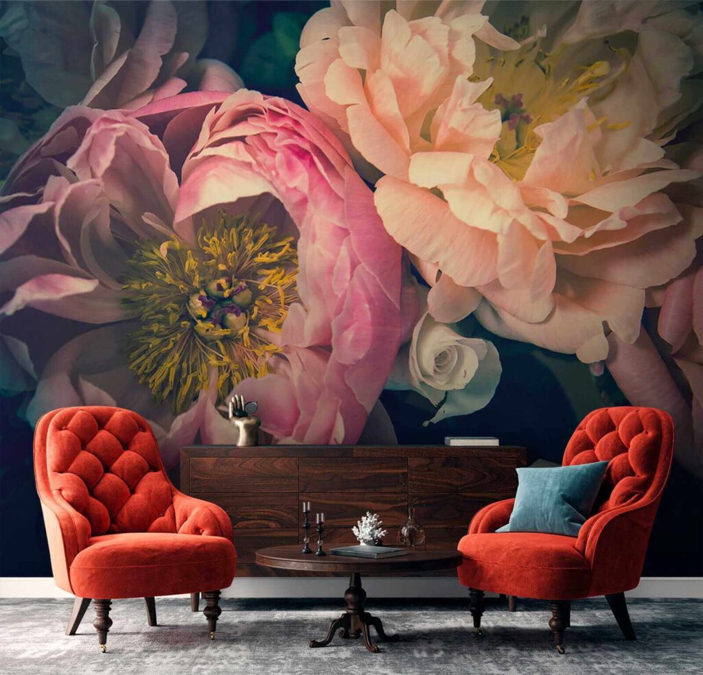 Peonie scure da vicino — ambiente 2