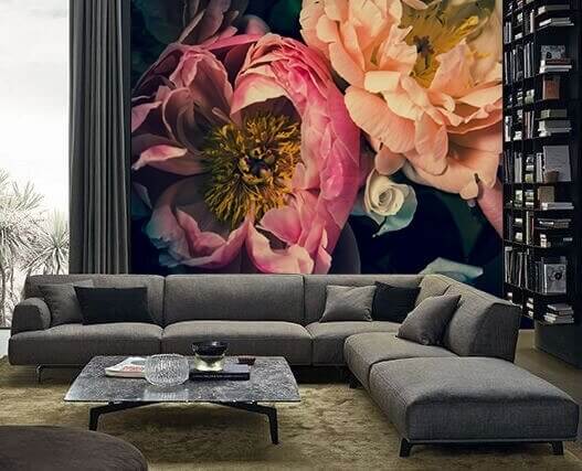 Peonie scure da vicino — ambiente 1