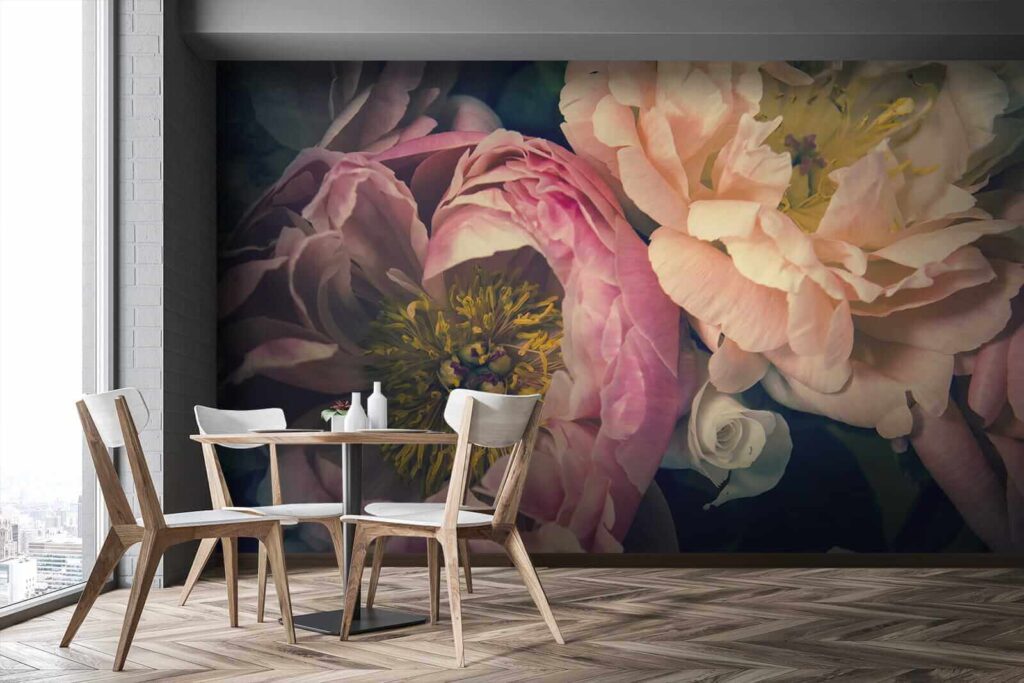 Peonie scure da vicino — ambiente 3