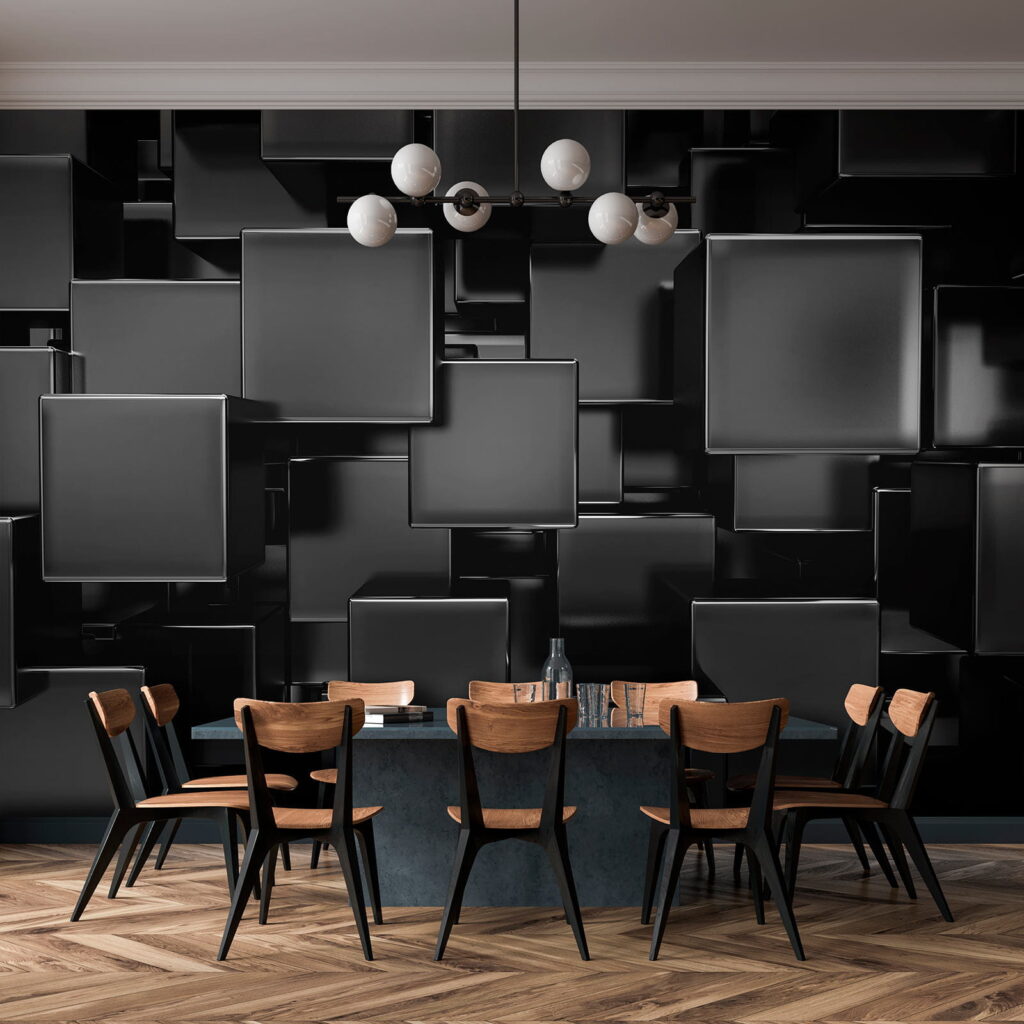 Blocchi neri che spiccano — ambiente 1