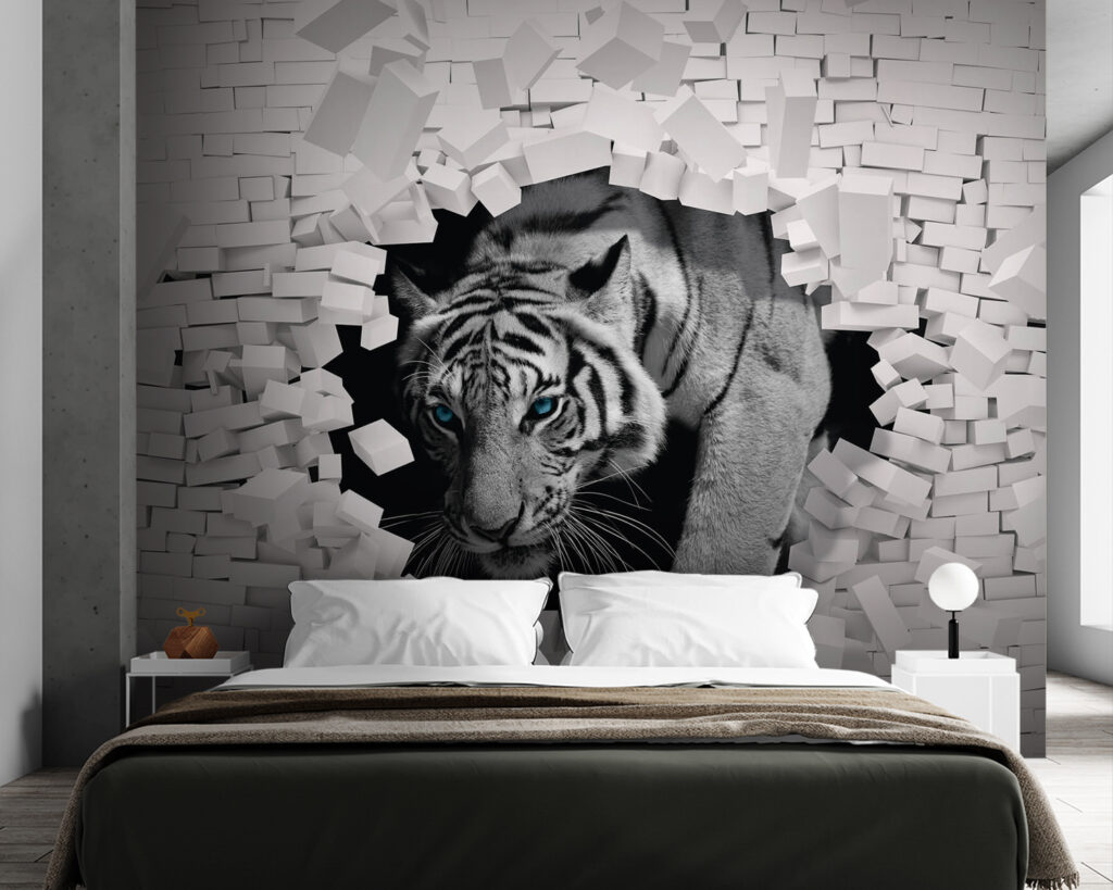 Tigre attraverso il muro — ambiente 2