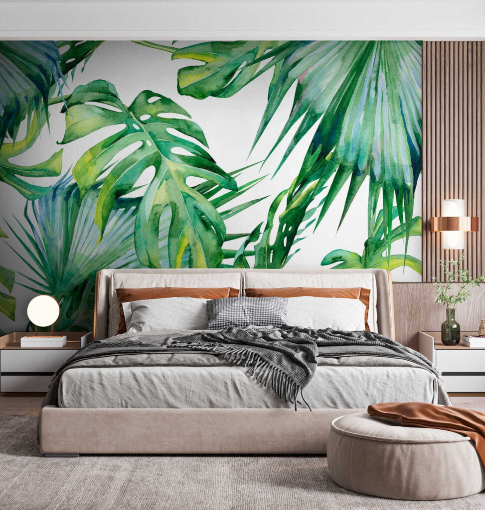 Foglie verdi ad acquerello — ambiente 2