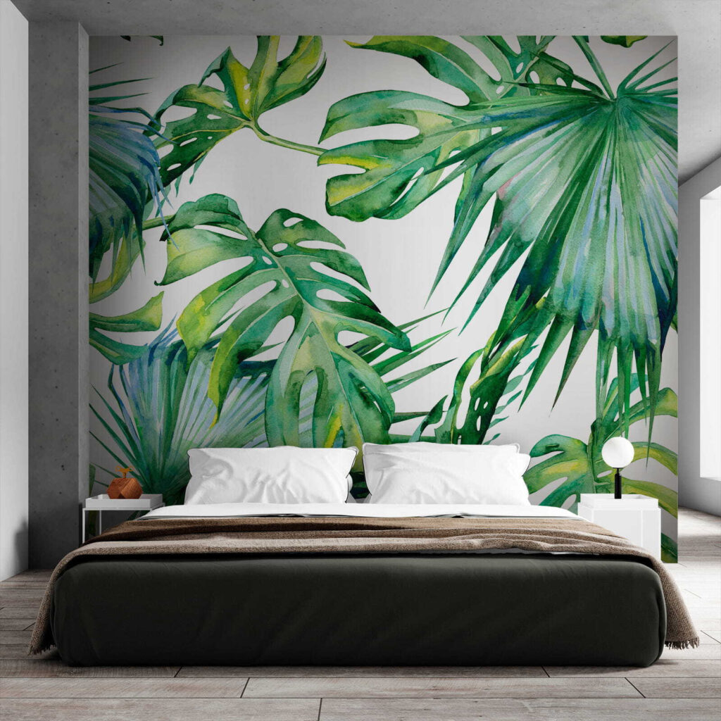 Foglie verdi ad acquerello — ambiente 3