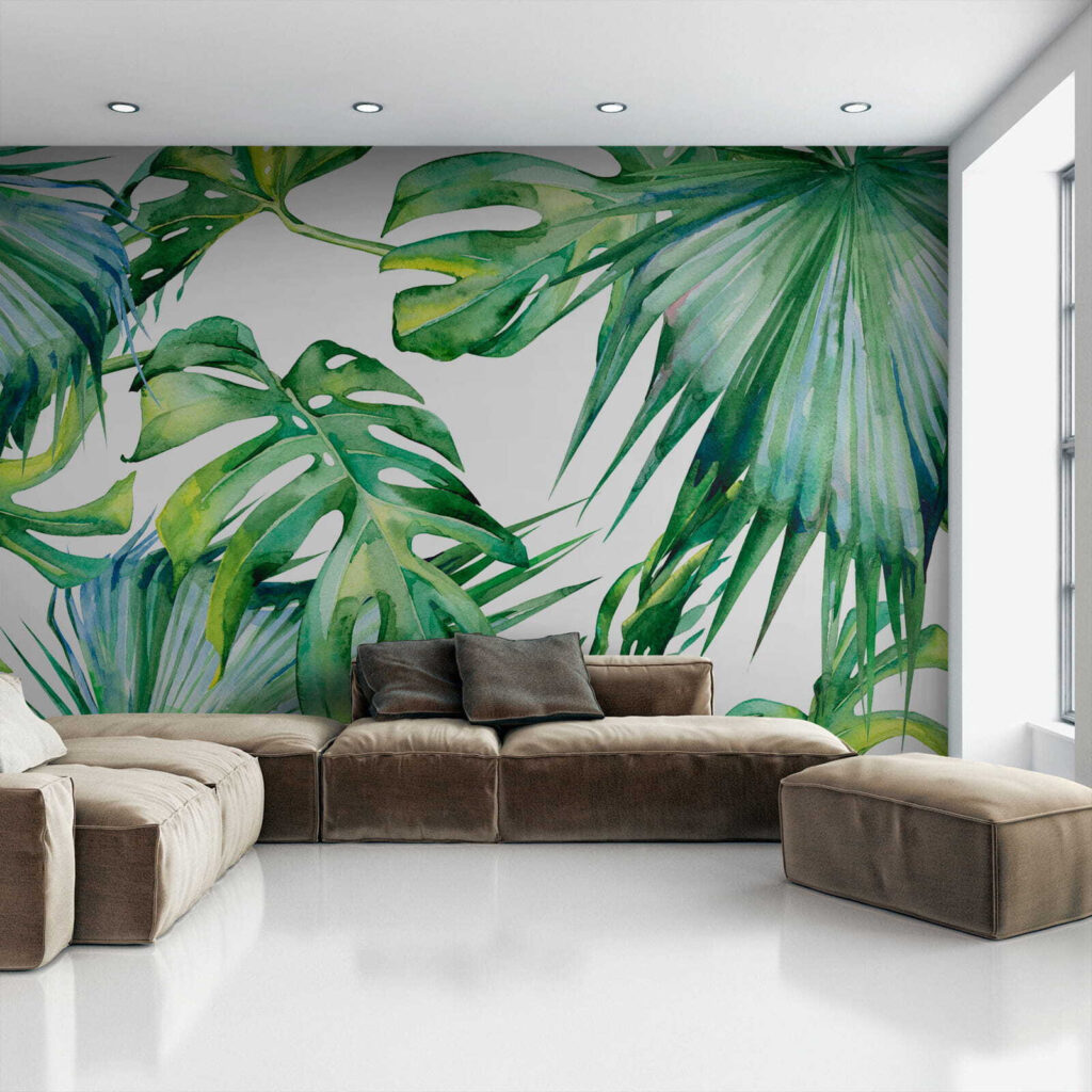 Foglie verdi ad acquerello — ambiente 1