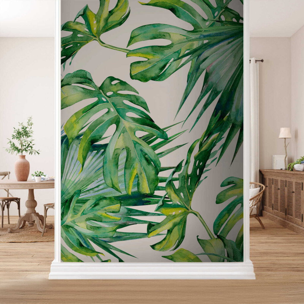 Foglie verdi ad acquerello — ambiente 7