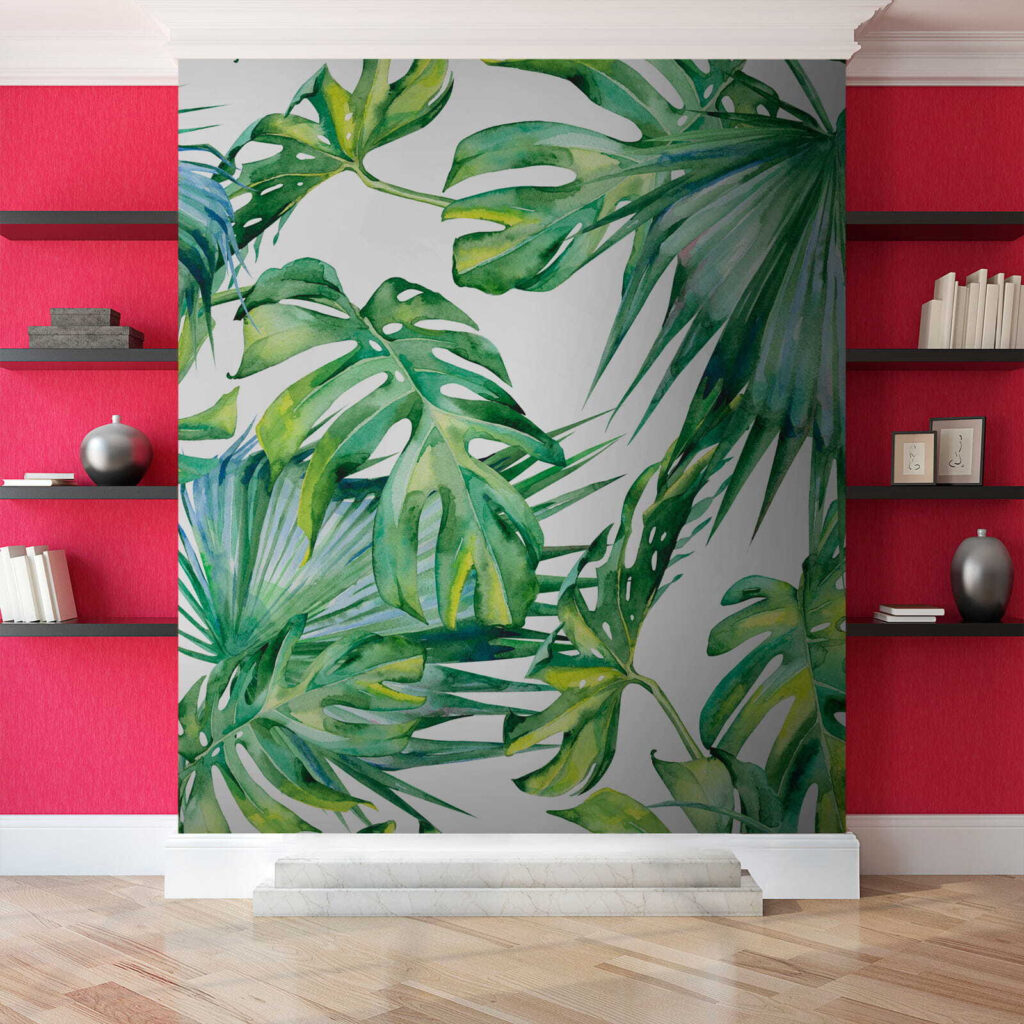 Foglie verdi ad acquerello — ambiente 8