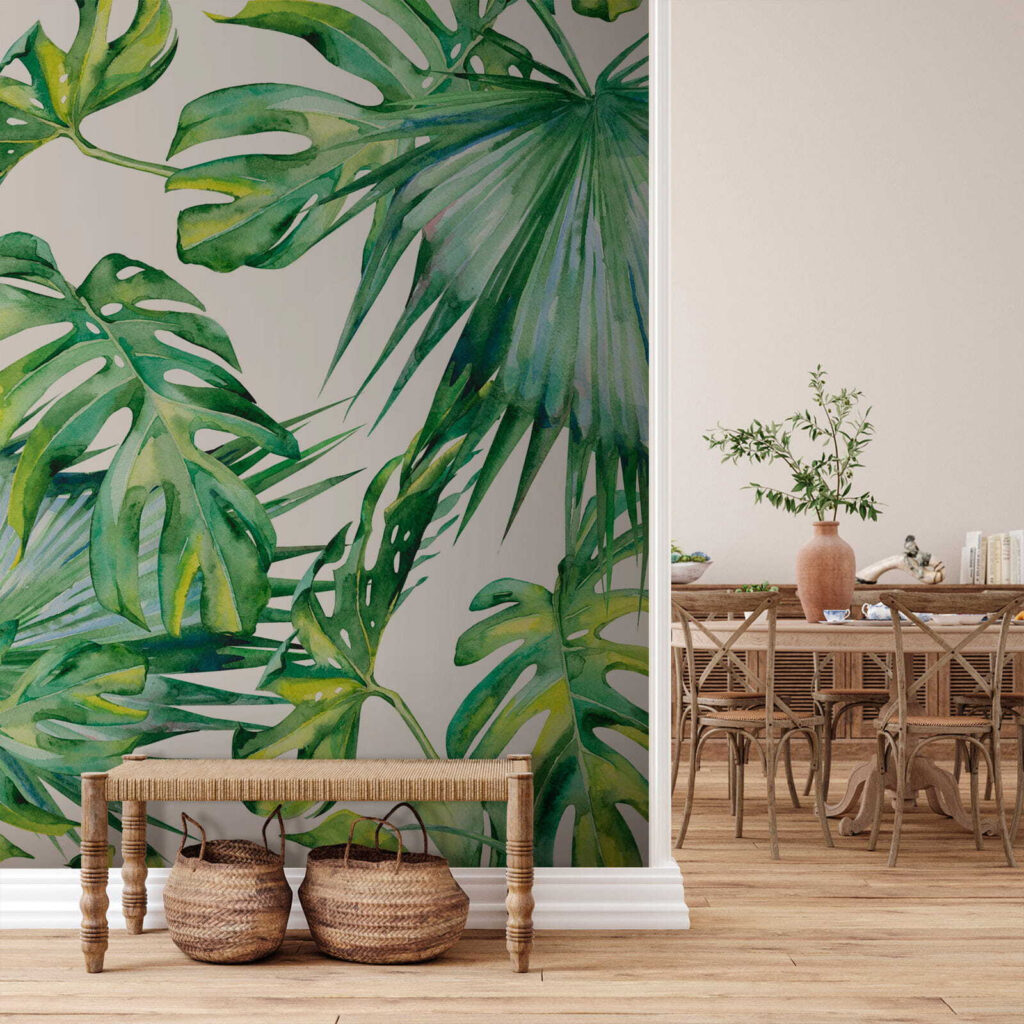 Foglie verdi ad acquerello — ambiente 9