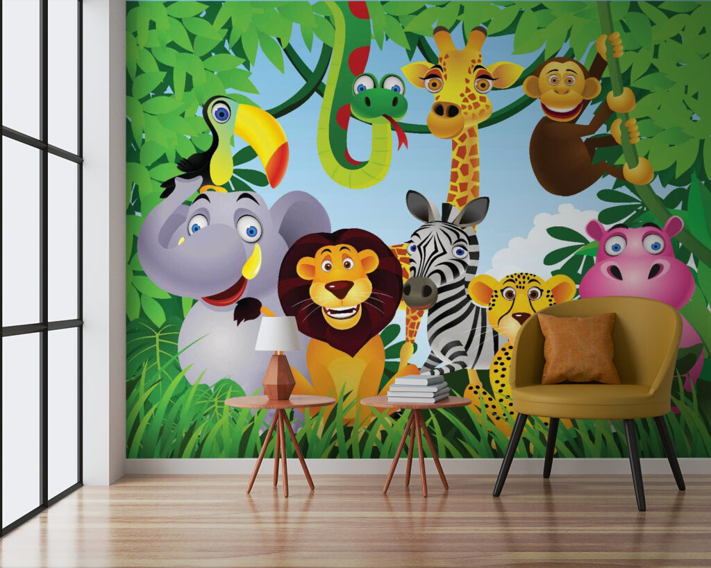Animali vivaci nel verde — ambiente 2