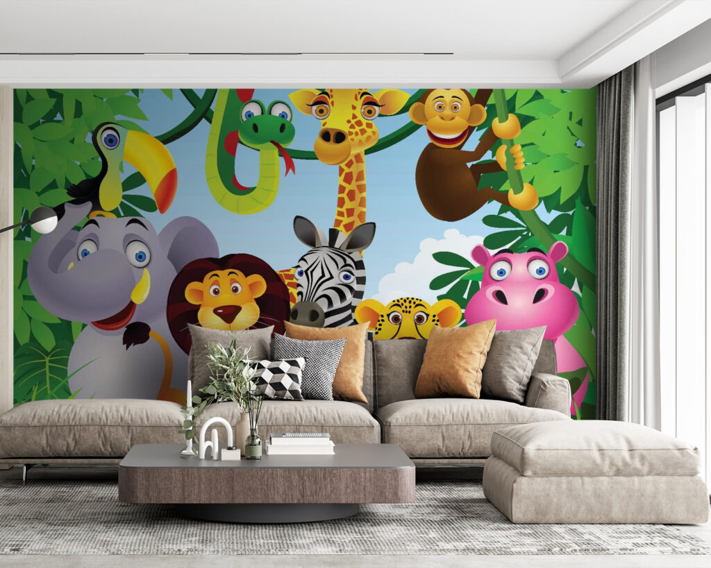 Animali vivaci nel verde — ambiente 4