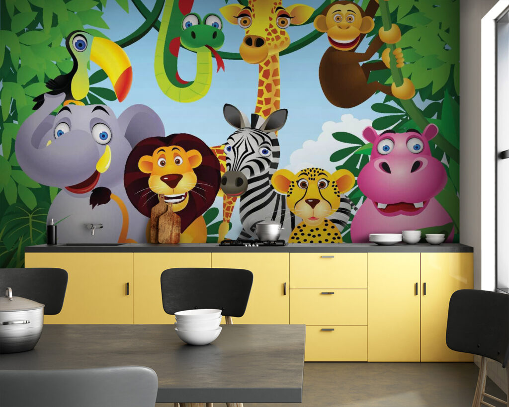 Animali vivaci nel verde — ambiente 1