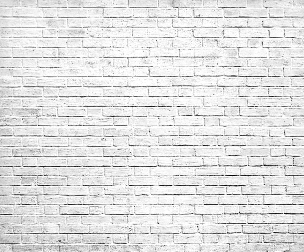 Mattoni bianchi con fughe — design completo