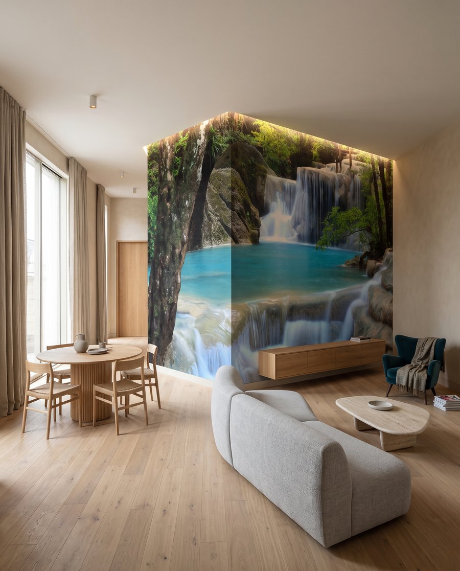 Ruscello turchese a gradini — ambiente 2