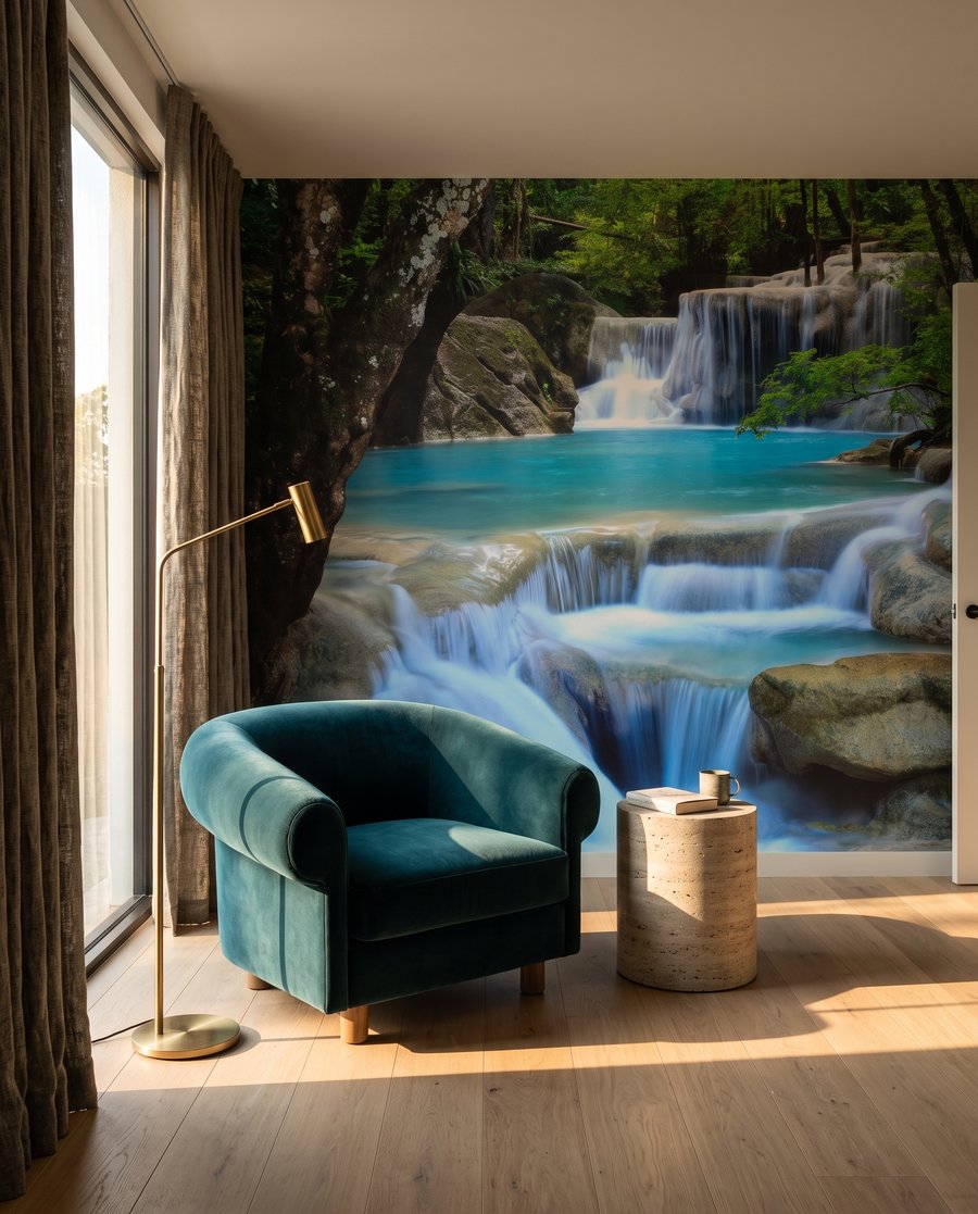 Ruscello turchese a gradini — ambiente 3
