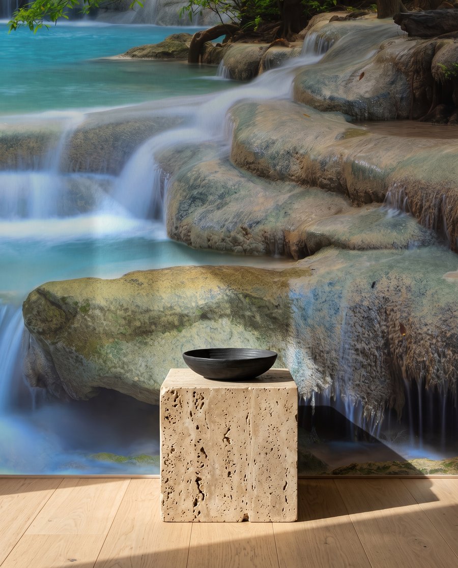 Ruscello turchese a gradini — ambiente 4
