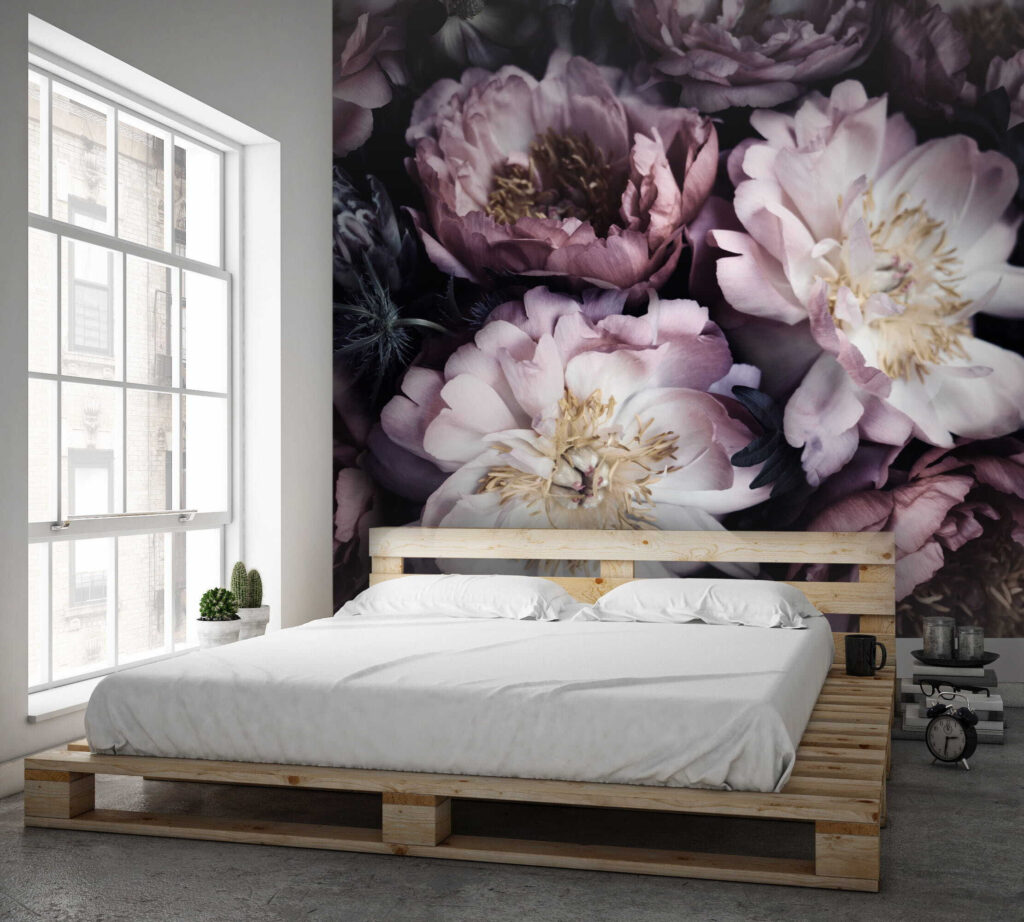 Peonie scure di luce — ambiente 2