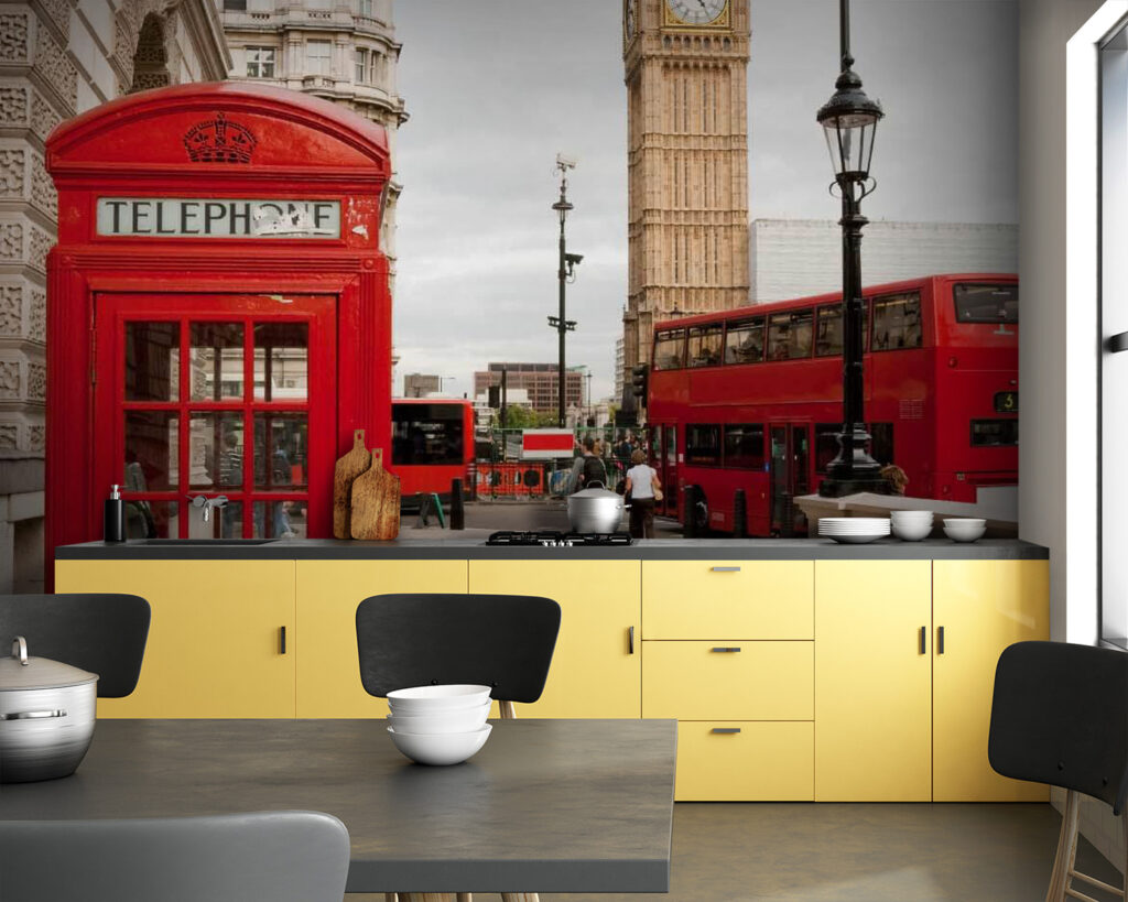 Cabina telefonica a Londra — ambiente 1