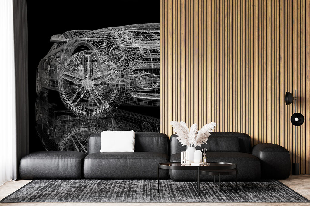 Auto di linee bianche — ambiente 3