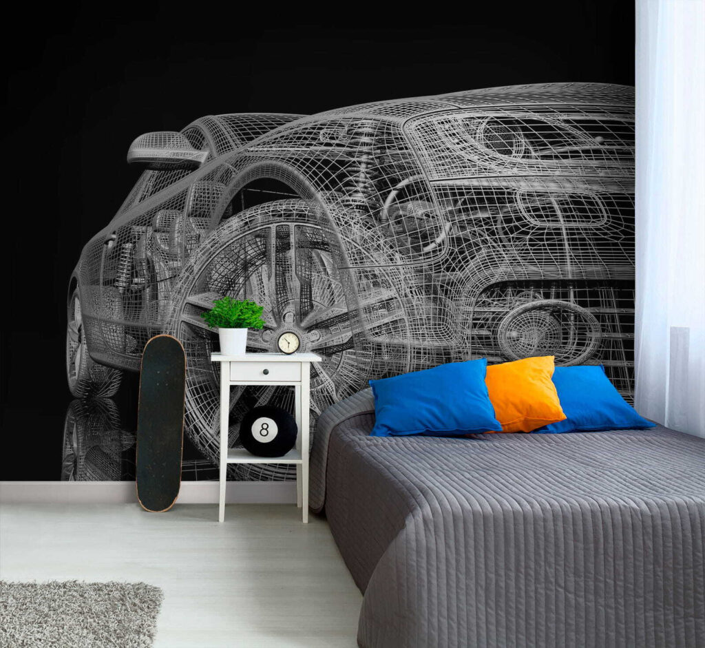 Auto di linee bianche — ambiente 1