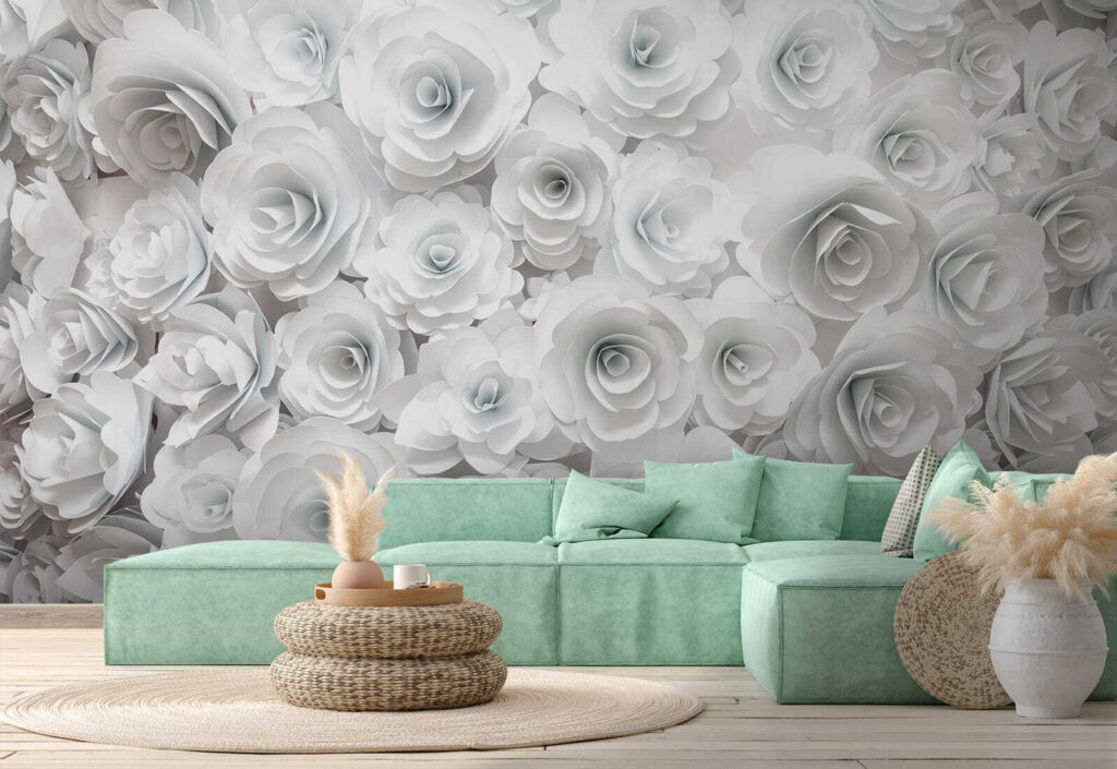 Rose bianche fitte — ambiente 1