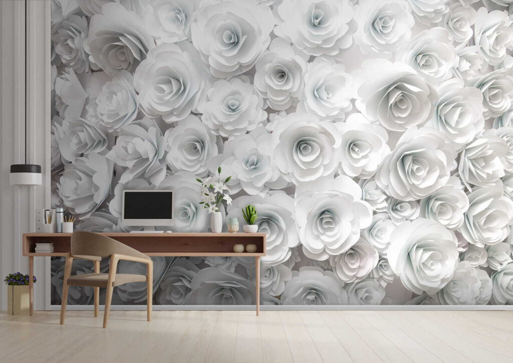 Rose bianche fitte — ambiente 9