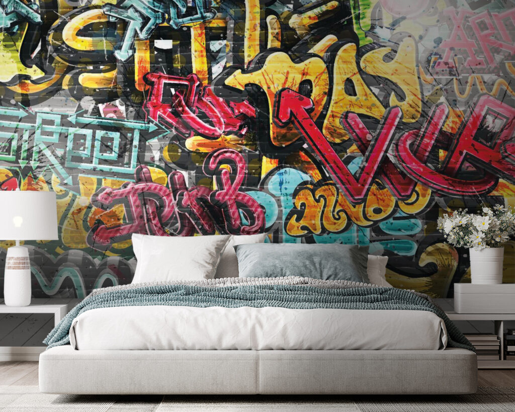 Muro pieno di graffiti — ambiente 2