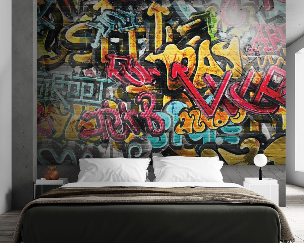 Muro pieno di graffiti — ambiente 3