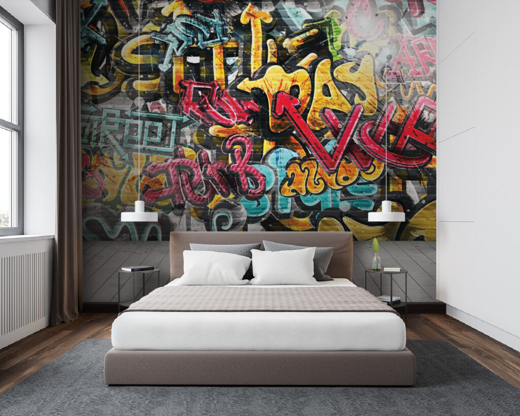 Muro pieno di graffiti — ambiente 4
