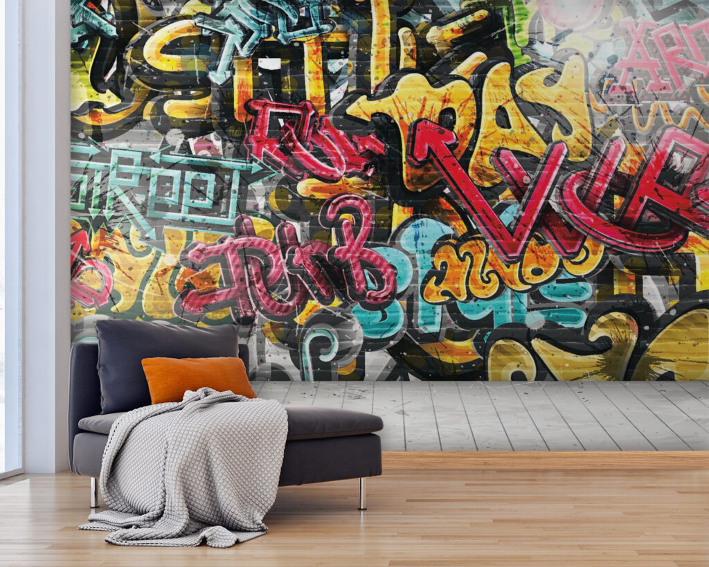 Muro pieno di graffiti — ambiente 5