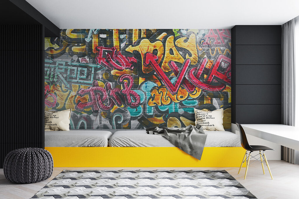 Muro pieno di graffiti — ambiente 6