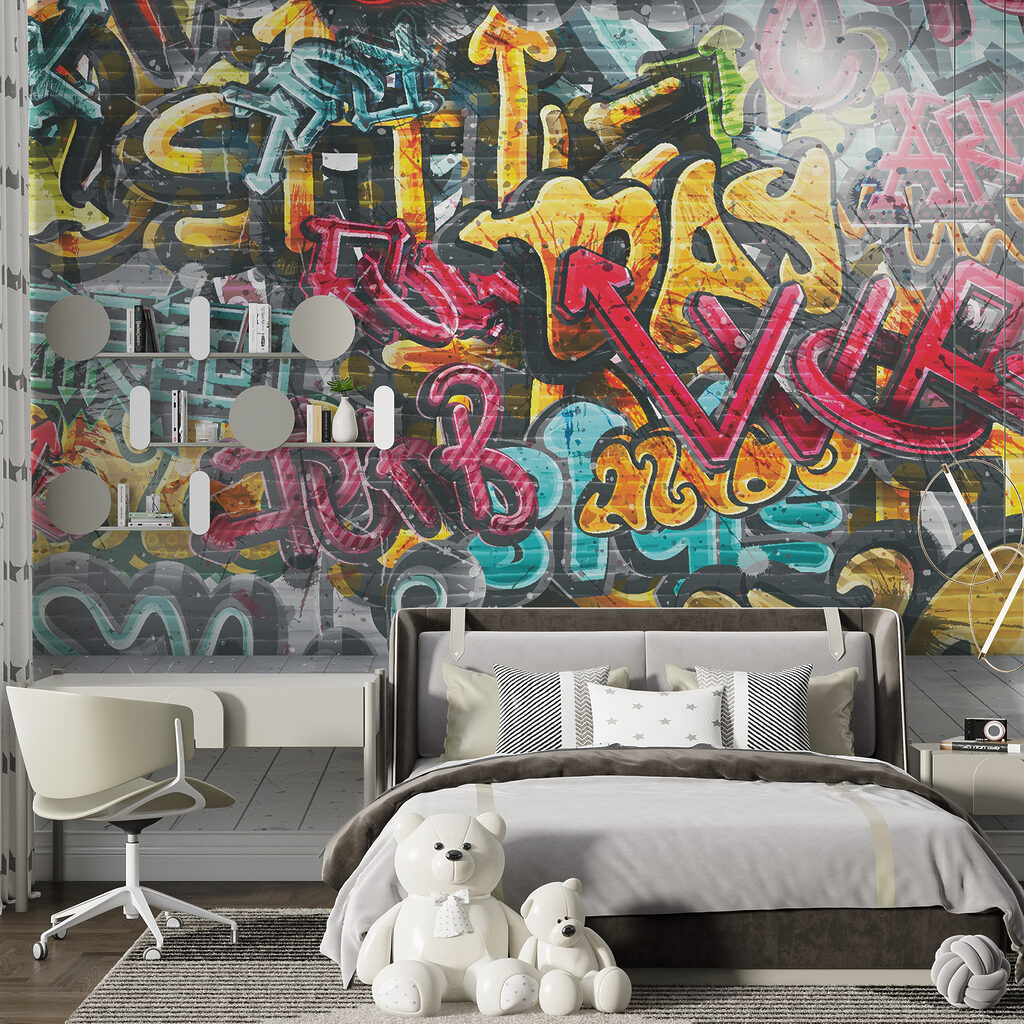 Muro pieno di graffiti — ambiente 7
