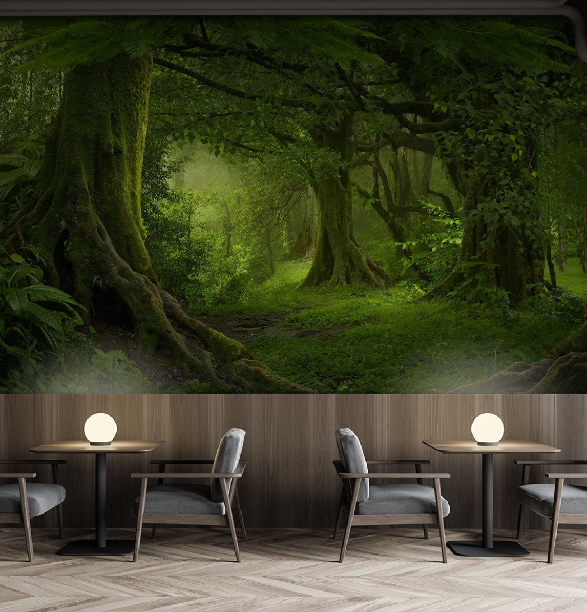 Sentiero nel bosco verde — ambiente 4