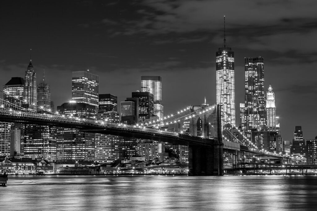 Ponte notturno in grigio — design completo