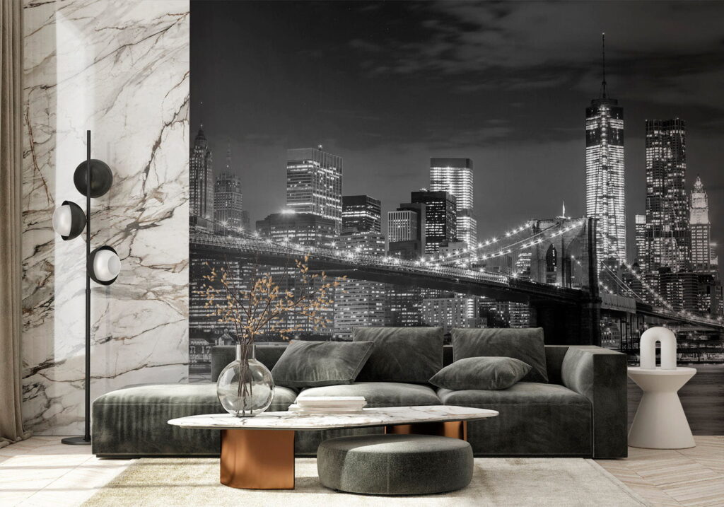 Ponte notturno in grigio — ambiente 1