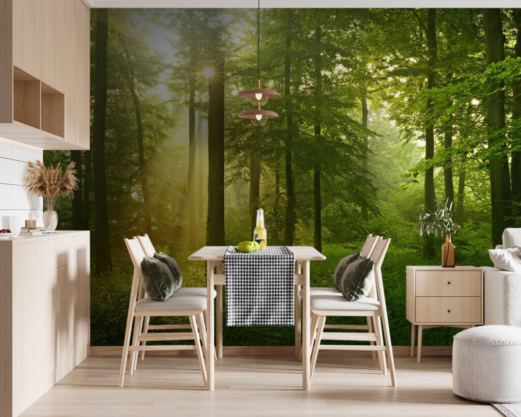 Luce dorata nel bosco — ambiente 3