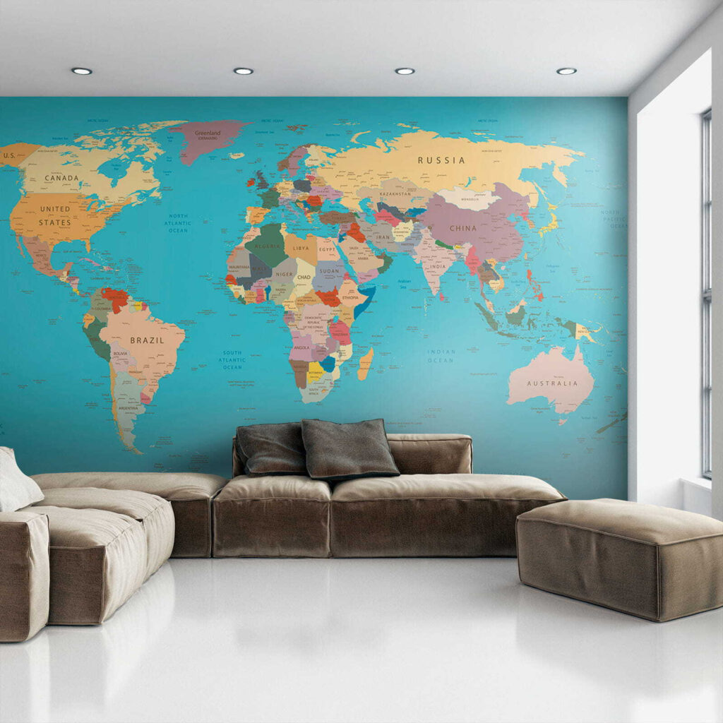 Mappa in cornice dorata — ambiente 5