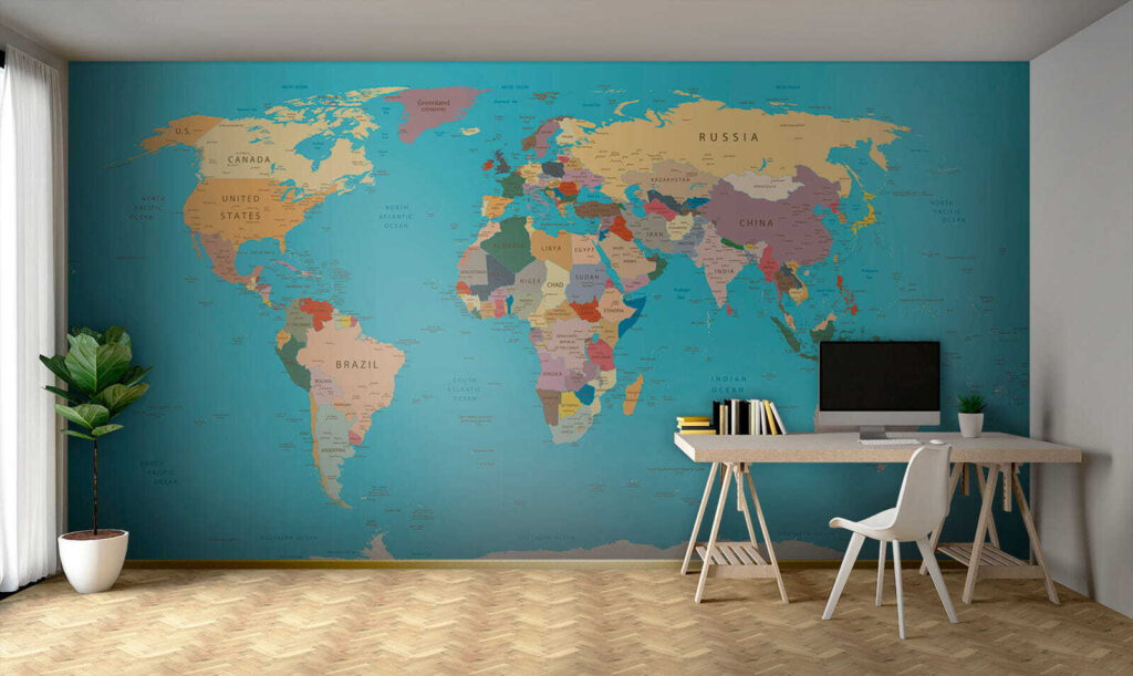 Mappa in cornice dorata — ambiente 1